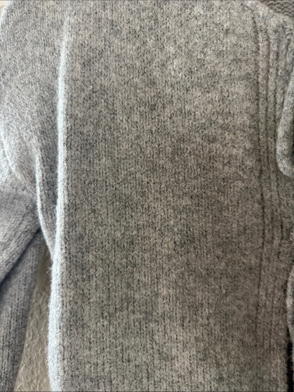 NWOT Gray Knit Tie Sweater - Picture 7 of 7